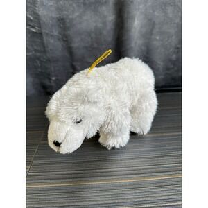 Chosun 8" White Polar Bear Teddy Bear Stuffed Animal Plush RARE Sparkles